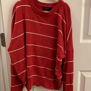 Red and White Striped Sweater